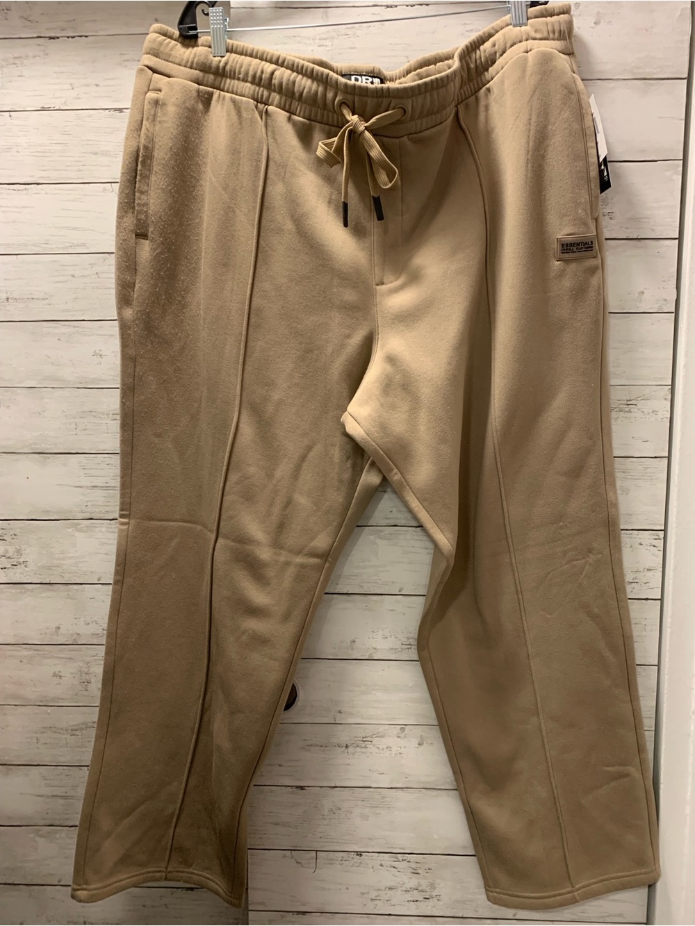 Essentials Men's Beige Drawstring Sweatpants